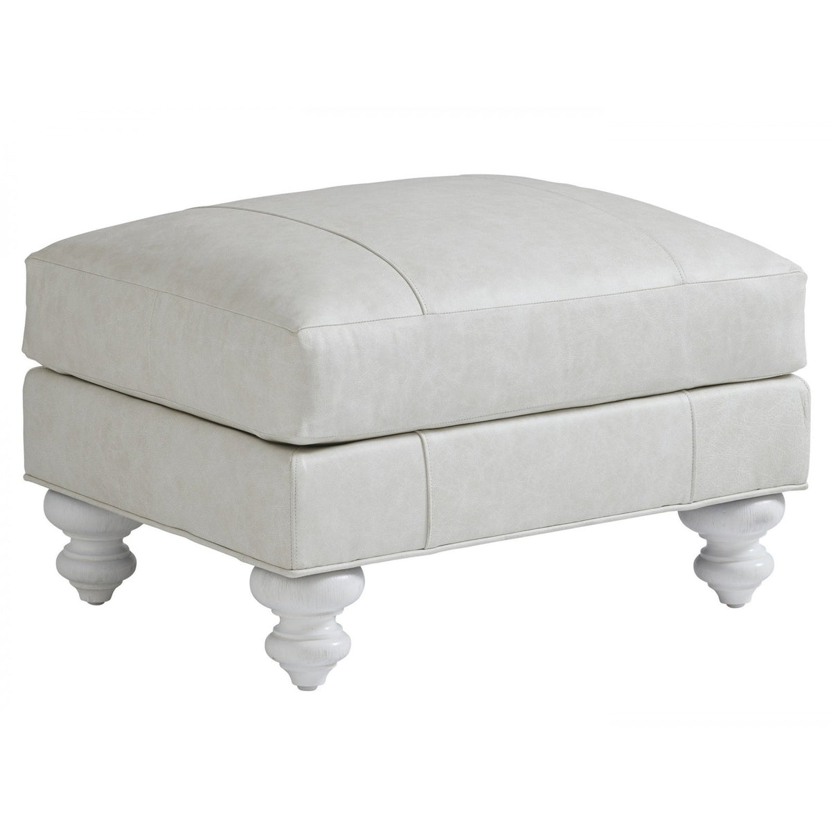 Tommy Bahama Home Ocean Breeze Gilmore Leather Ottoman