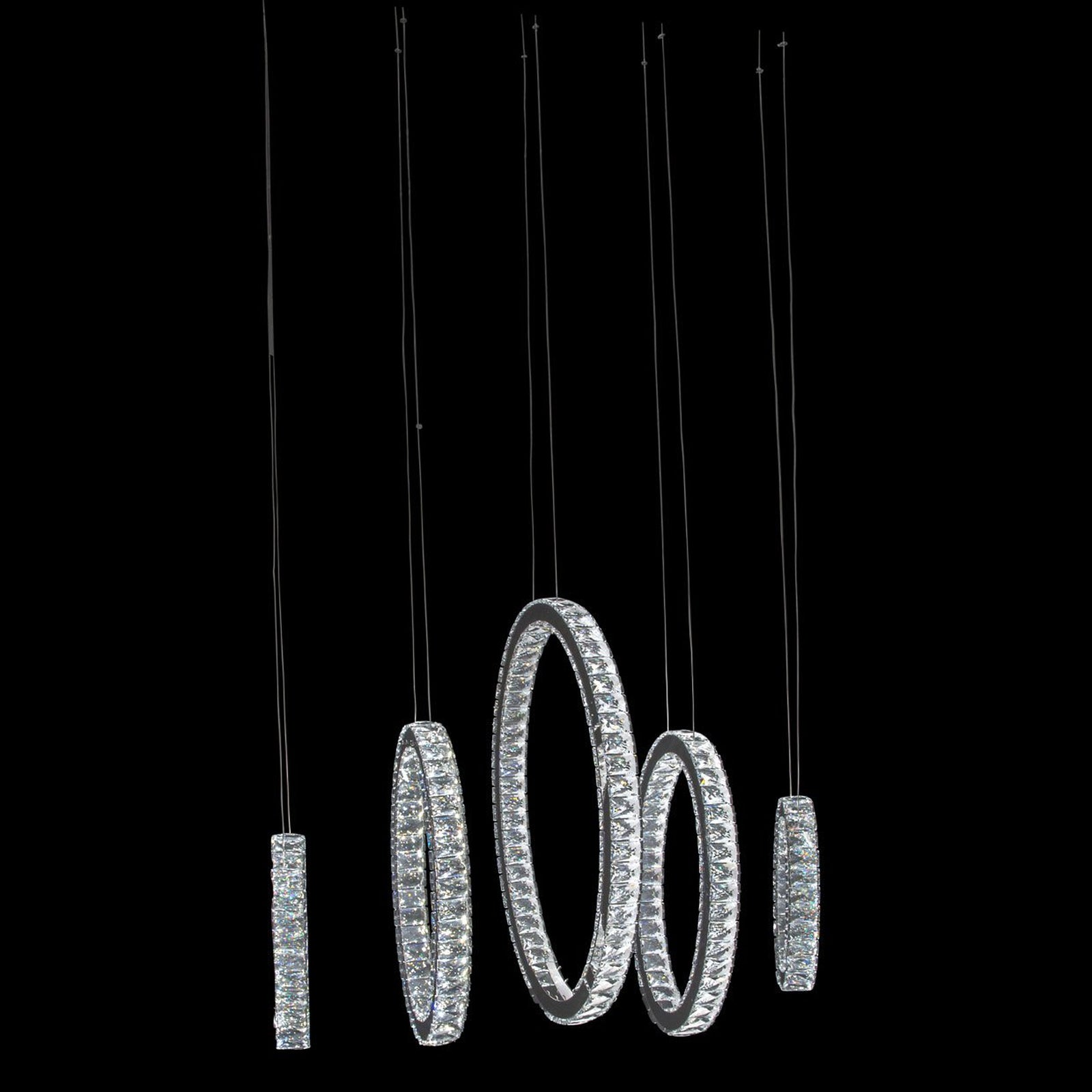 Michael Amini Lighting Solar Hoops LED Chandelier Large