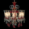 Michael Amini Lighting Winter Palace 8 Light Chandelier Red