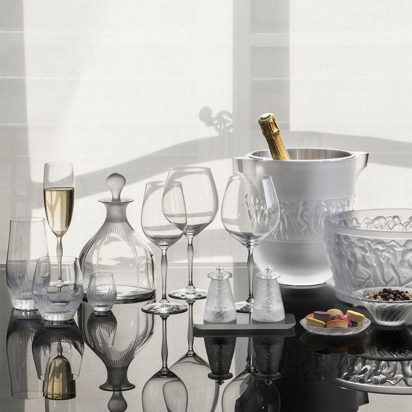 Lalique 100 Points Burgundy Glass
