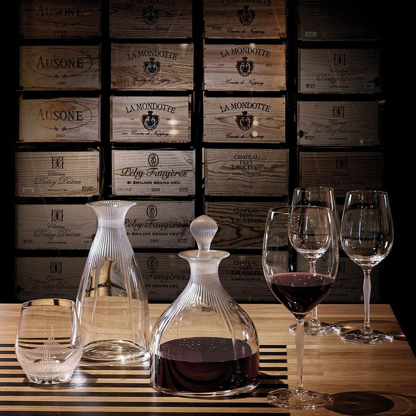 Lalique 100 Points Burgundy Glass