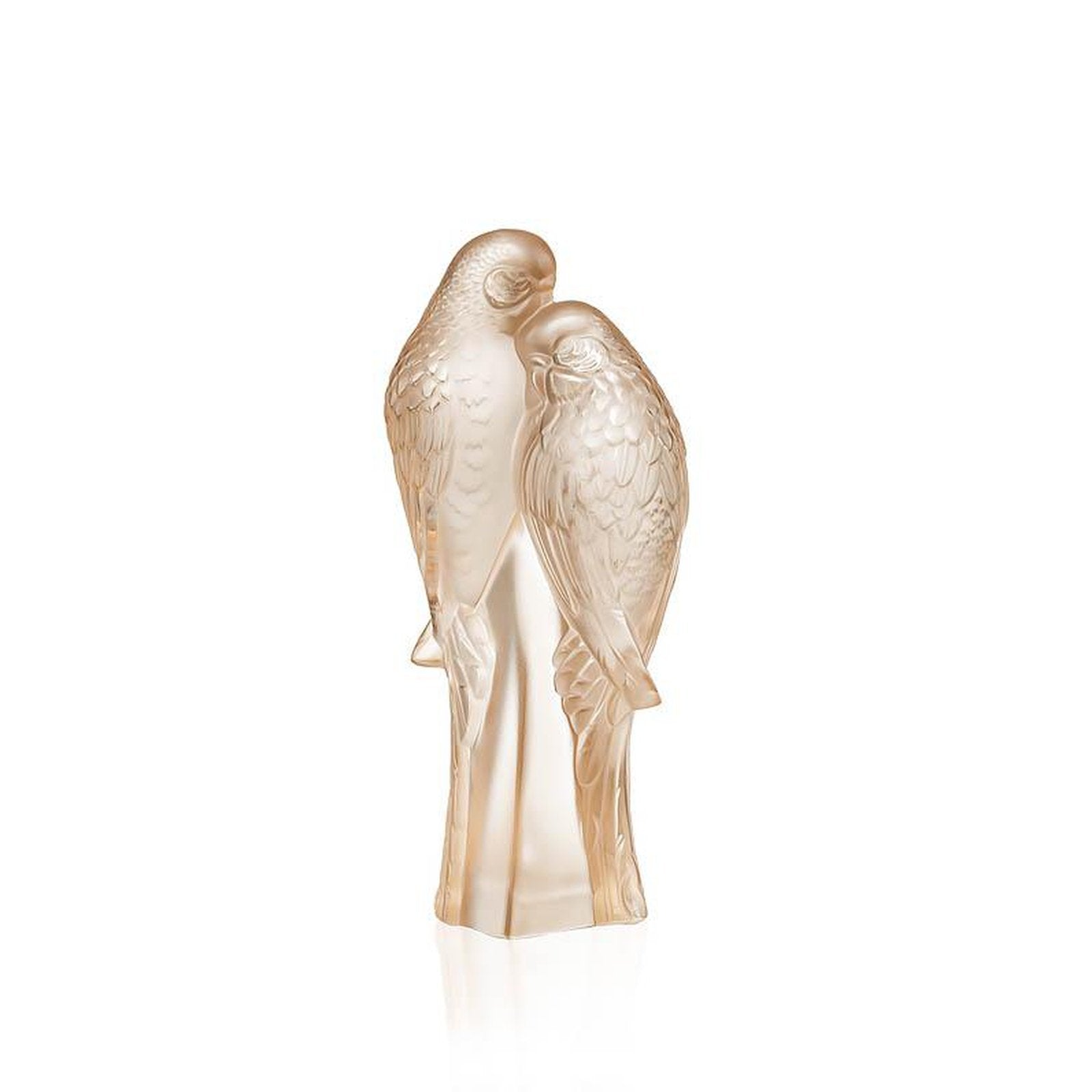 Lalique 2 Parakeets Sculpture