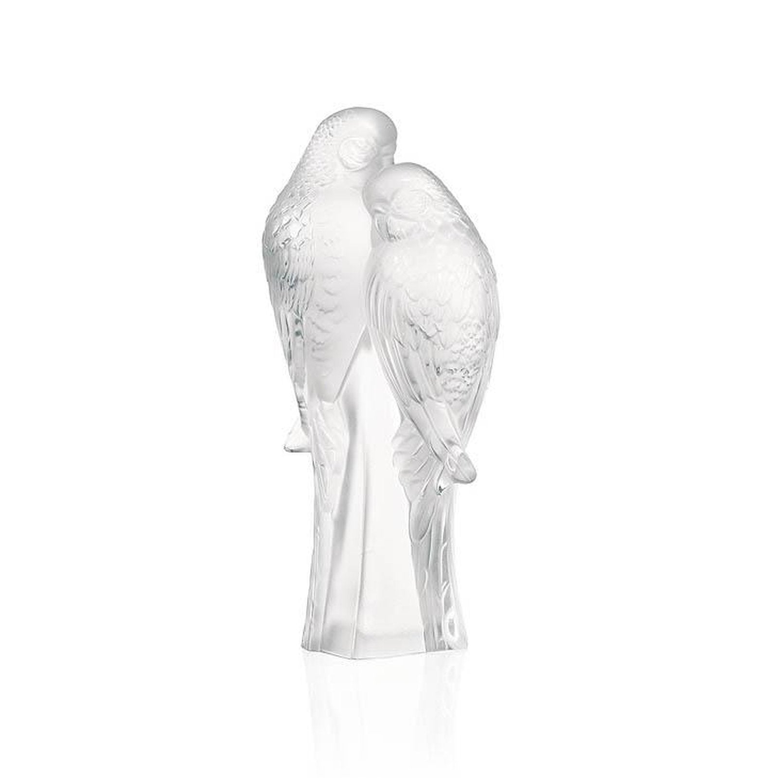 Lalique 2 Parakeets Sculpture