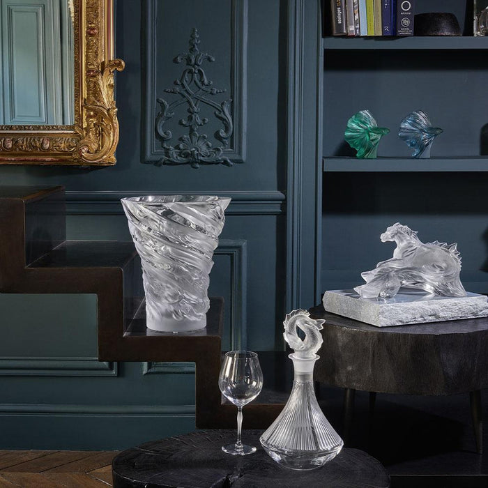 Lalique Carpes Koi Vase