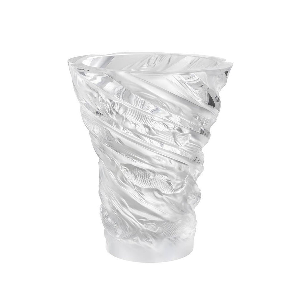 Lalique Carpes Koi Vase