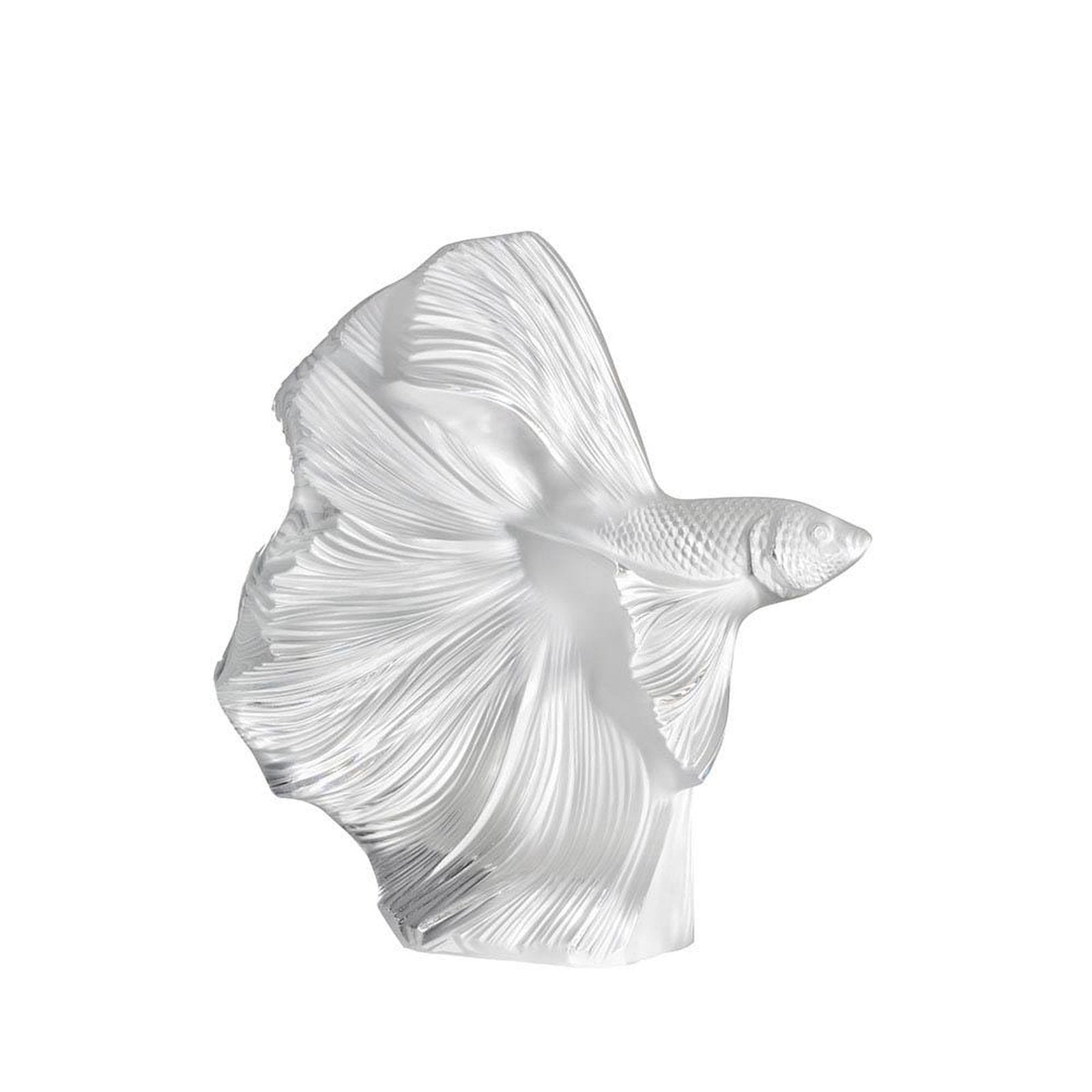 Lalique Fighting Fish Large Sculpture