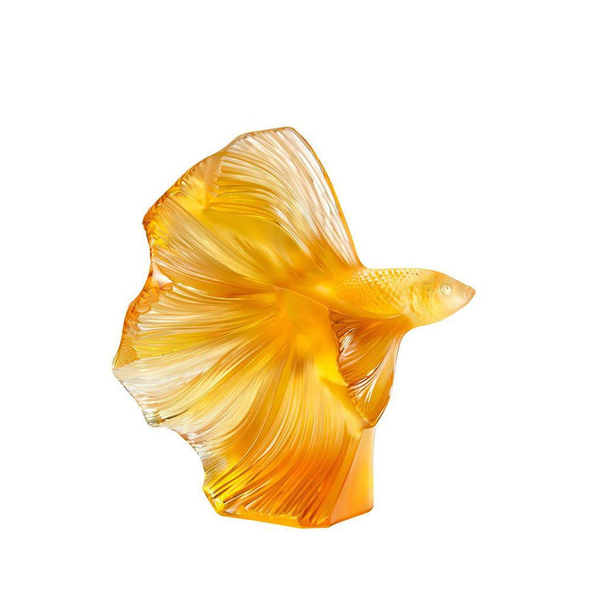 Lalique Fighting Fish Large Sculpture
