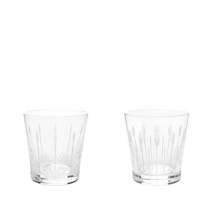 Lalique Lotus Buds And Blossoms Tumblers - Set of 2