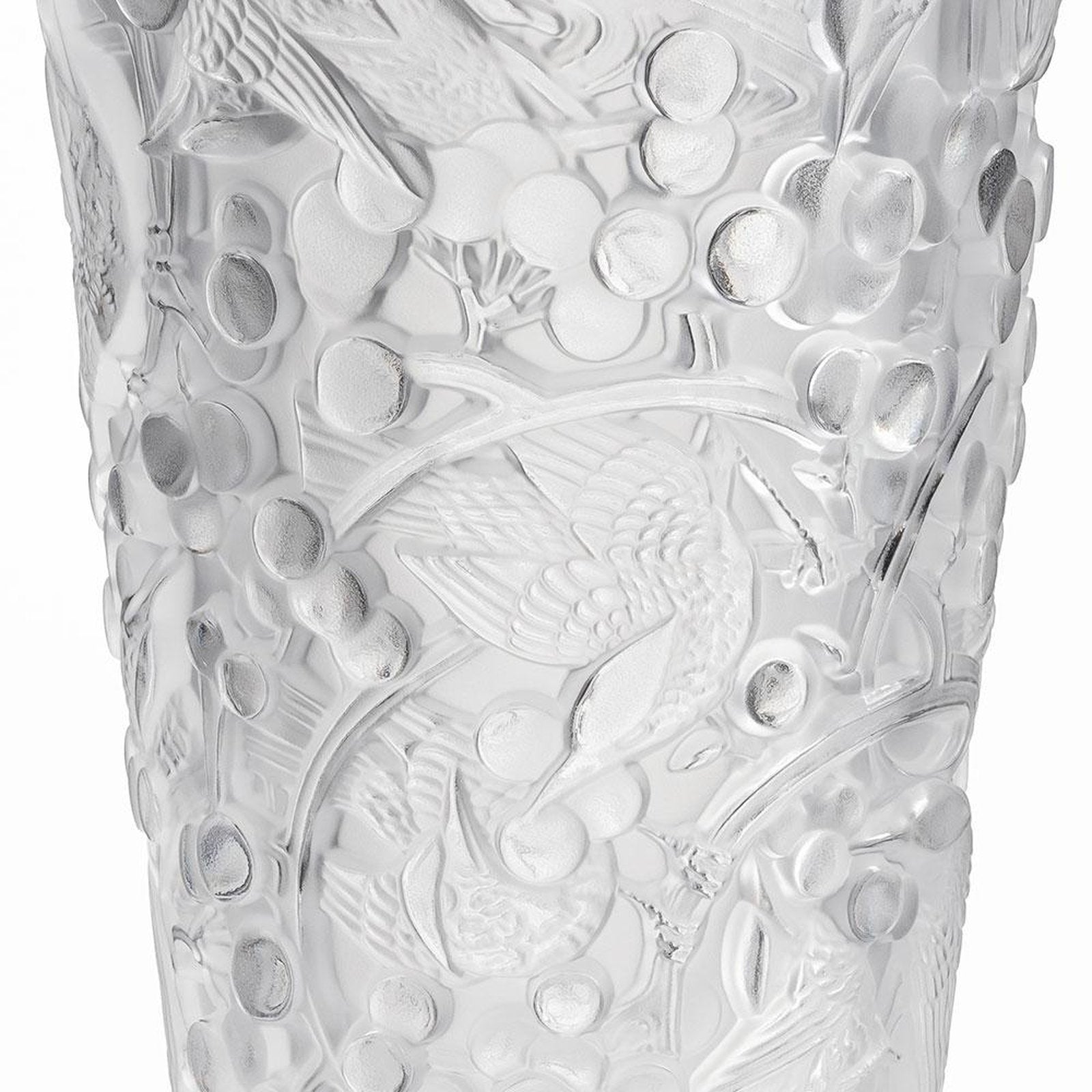 Lalique Merles Et Raisins Medium Vase