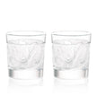 Lalique Owl Old Fashion Tumblers - Set of 2