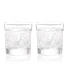 Lalique Owl Old Fashion Tumblers - Set of 2