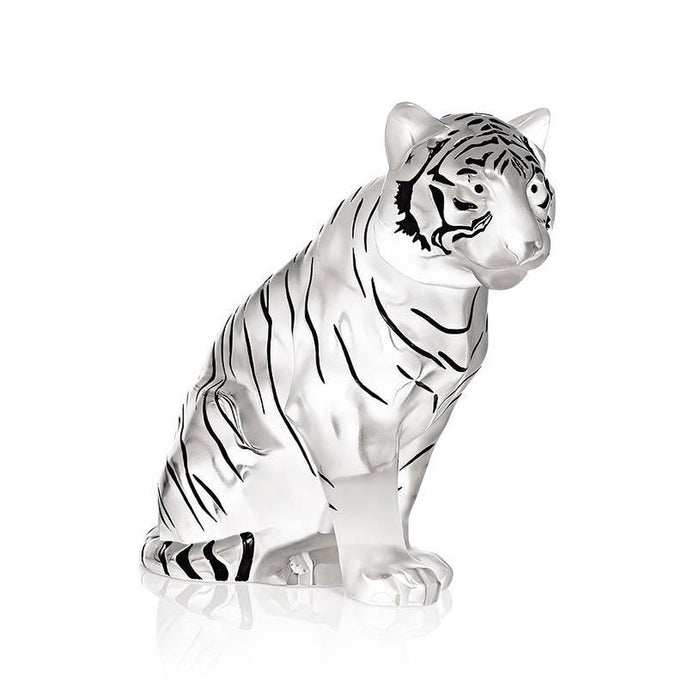 Lalique Sitting Tiger Grand Sculpture