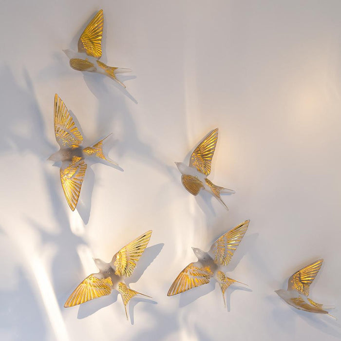 Lalique Swallow Wall Sculpture