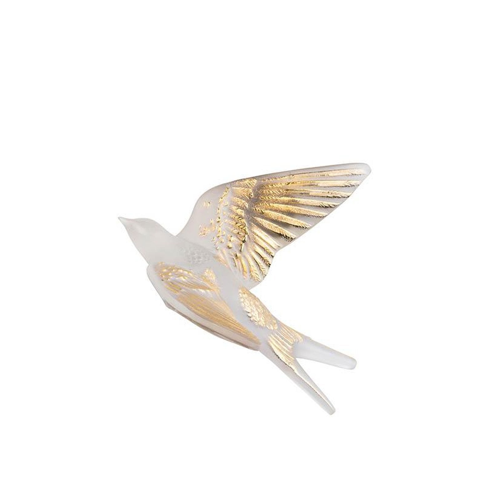 Lalique Swallow Wings Up Wall Sculpture