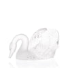 Lalique Swan Head Down Sculpture