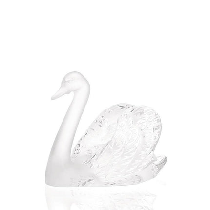 Lalique Swan Head Up Sculpture