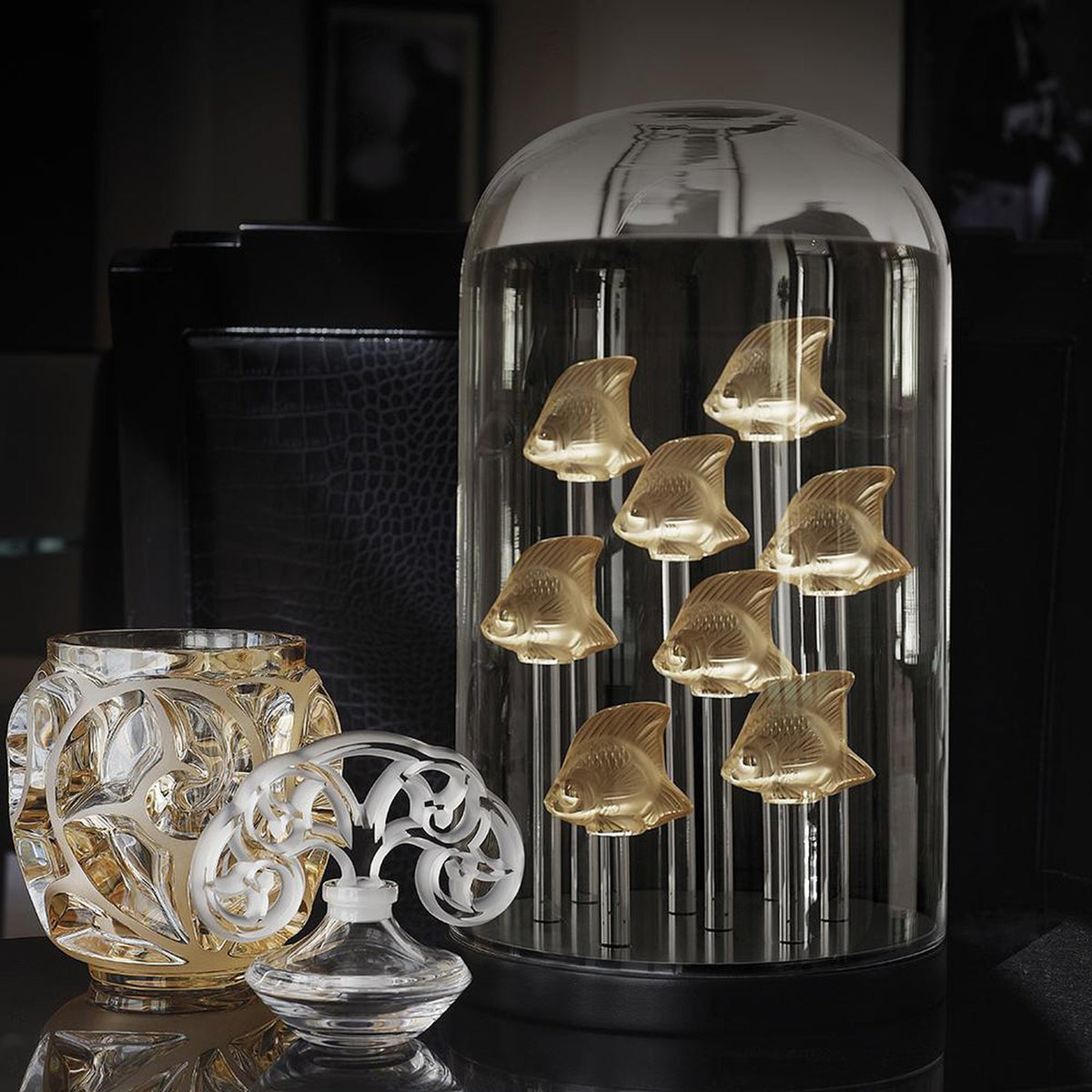 Lalique Tourbillons Small Vase