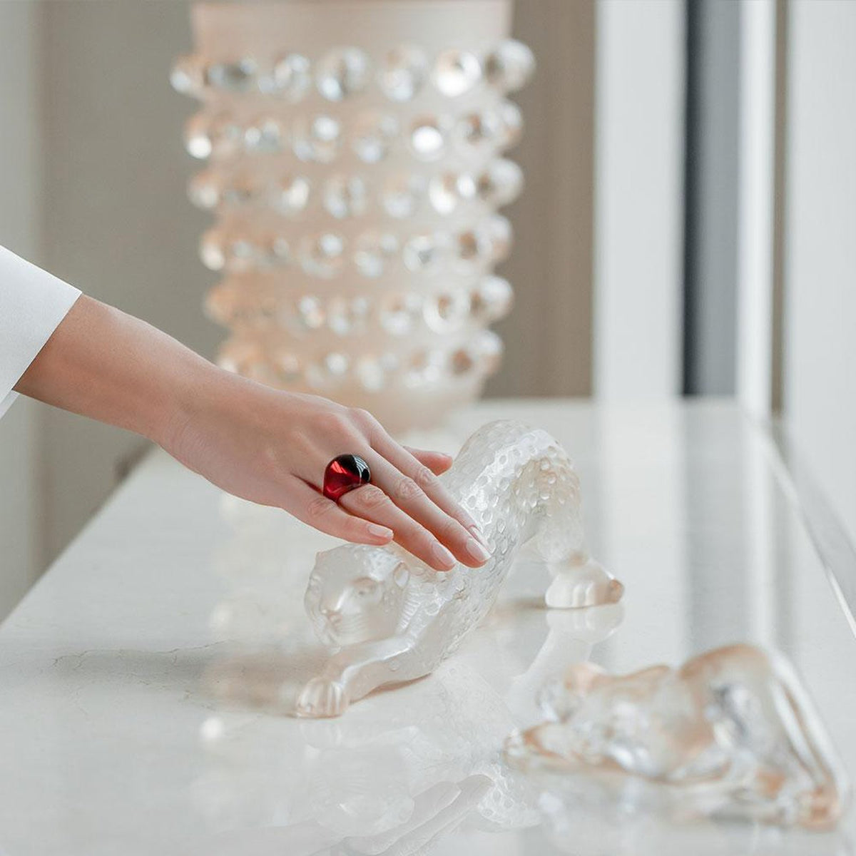 Lalique Zeila Panther Small Sculpture