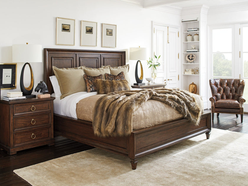 Lexington Silverado Walnut Creek Wood Panel Bed
