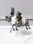 Lladro Horse Figurines on Pirouette and Courbette Set of 2 Floor Sample