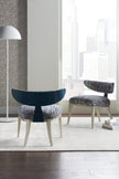 Caracole Upholstery Half Moon Chair