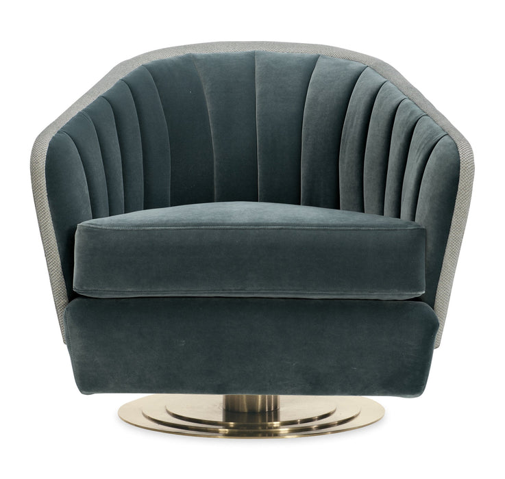 Caracole Edge Upholstery Concentric Swivel Chair