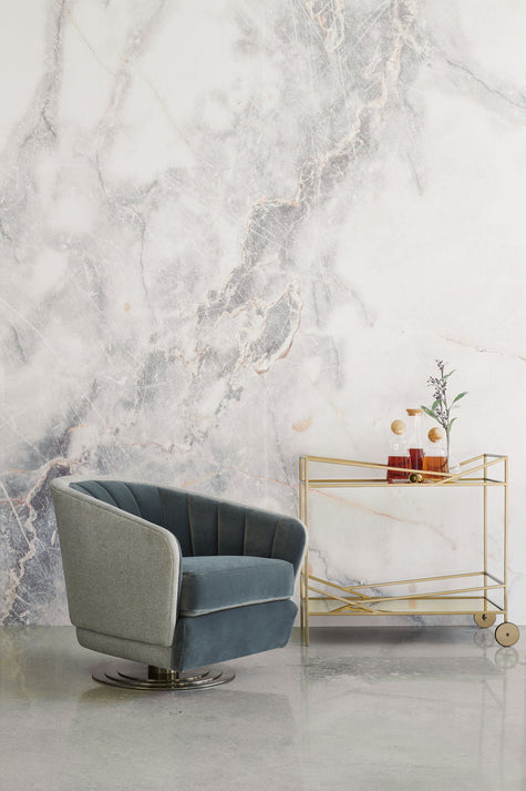 Caracole Edge Upholstery Concentric Swivel Chair