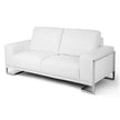 Michael Amini Mia Bella Gianna Leather Loveseat