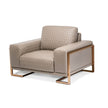 Michael Amini Mia Bella Gianna Leather Accent Chair
