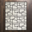Global Views Zig Zag Rug-Ivory/Black