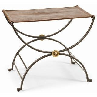 Century Furniture Monarch Niles Bench With Leather Seat