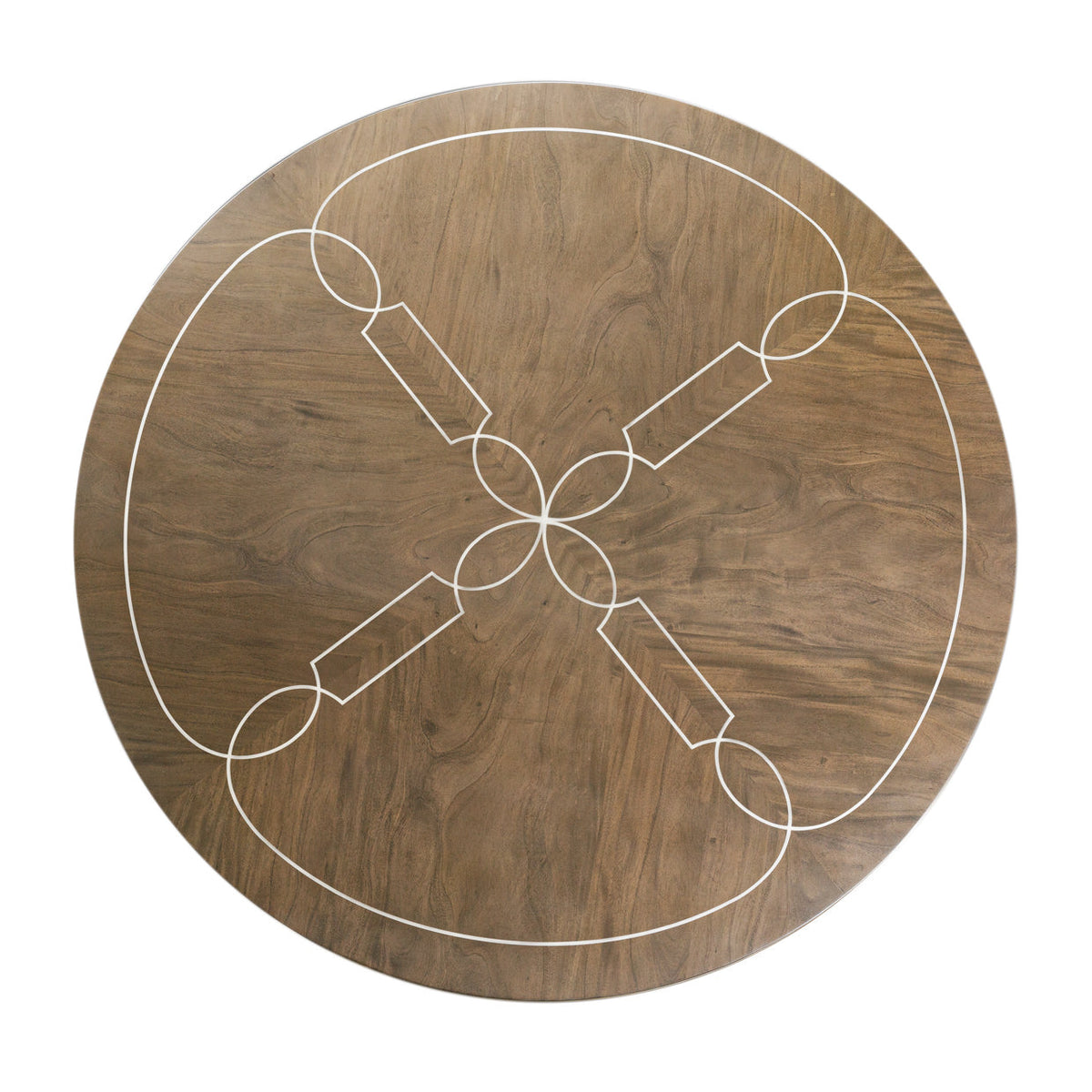 Michael Amini Villa Cherie Hazelnut Round Dining Table