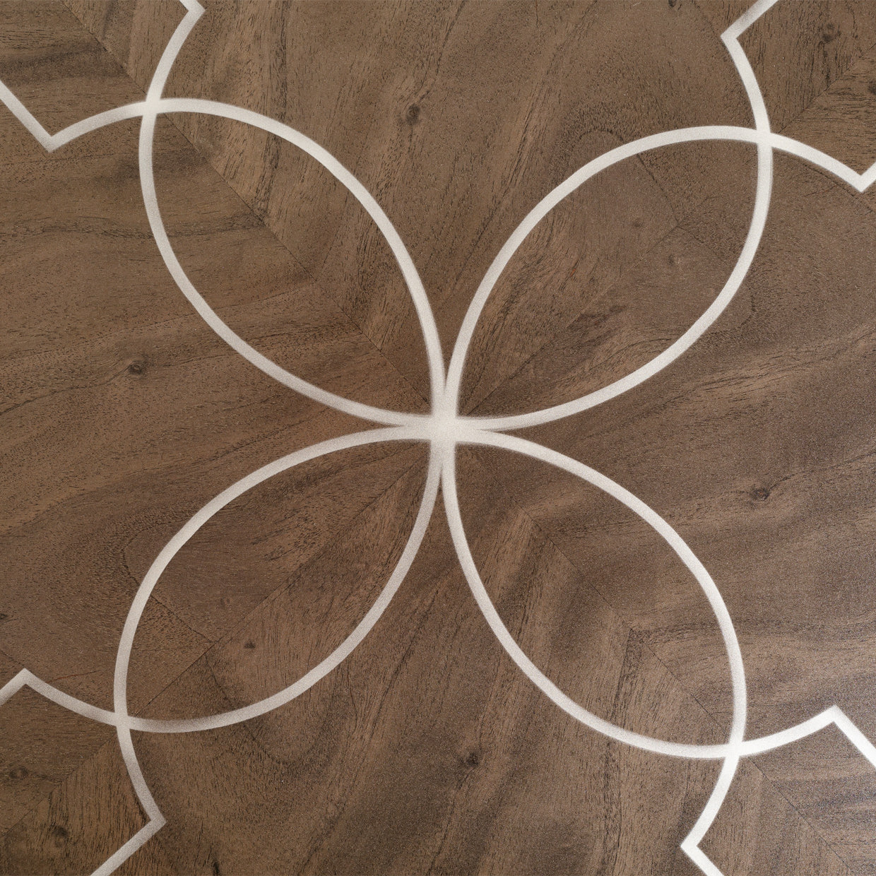 Michael Amini Villa Cherie Hazelnut Round Dining Table