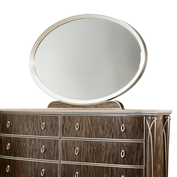 Michael Amini Villa Cherie Hazelnut Dresser Mirror
