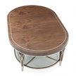 Michael Amini Villa Cherie Hazelnut Oval Cocktail Table