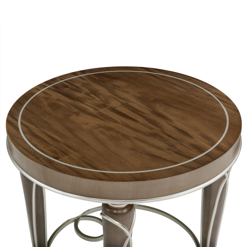 Michael Amini Villa Cherie Hazelnut End Table