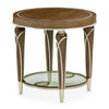 Michael Amini Villa Cherie Hazelnut End Table