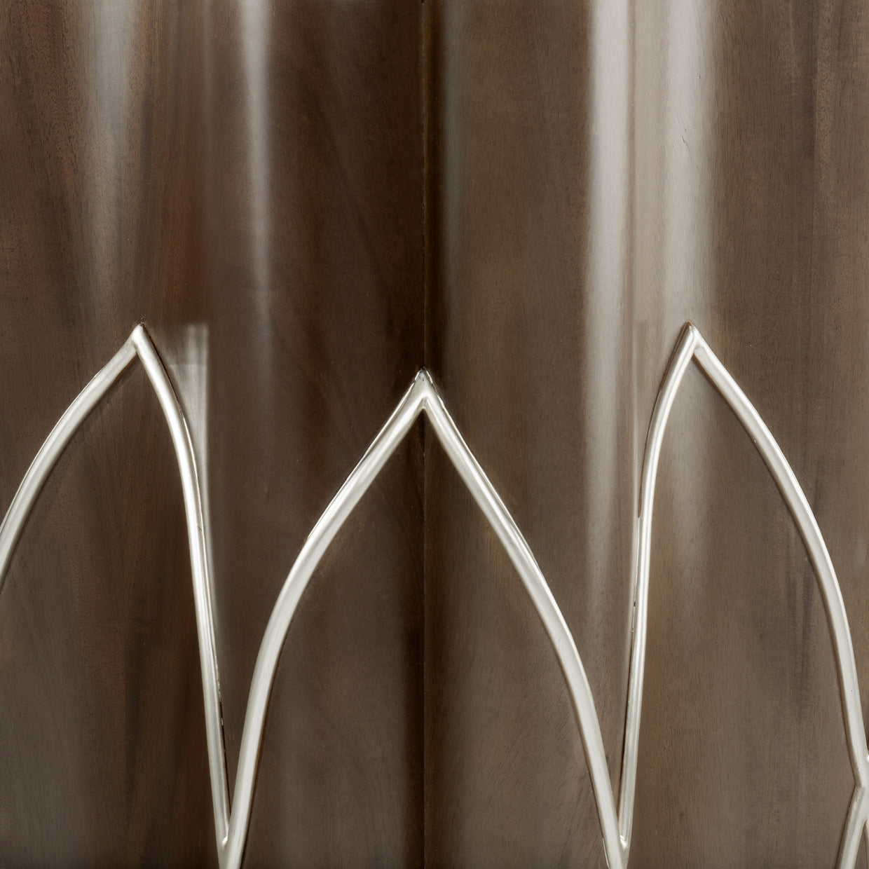 Michael Amini Villa Cherie Hazelnut Side Table