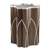 Michael Amini Villa Cherie Hazelnut Side Table