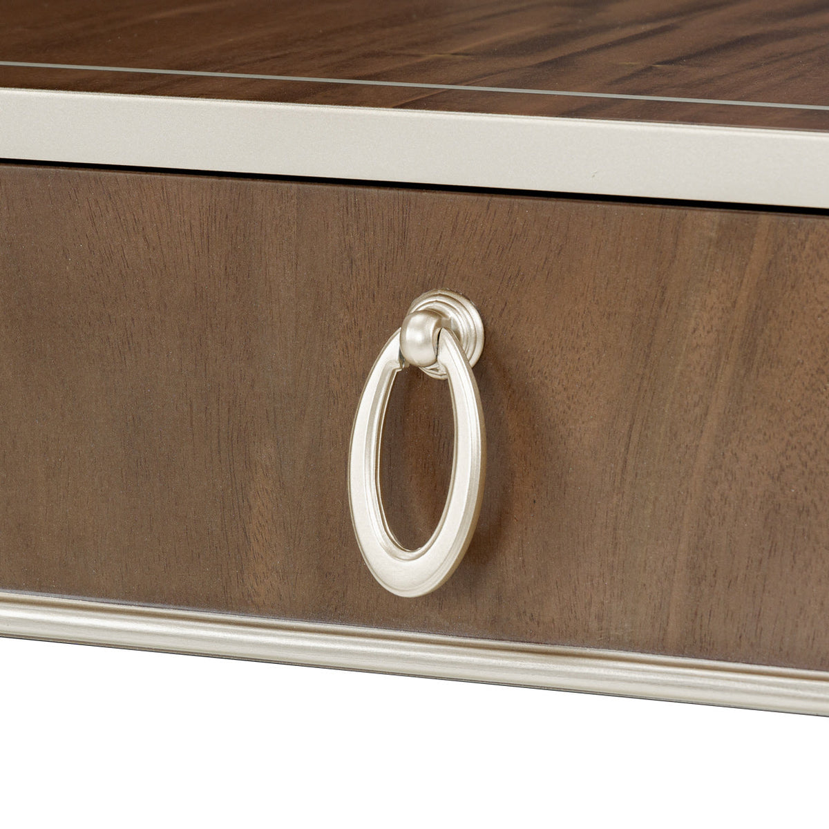 Michael Amini Villa Cherie Hazelnut Console Table