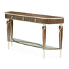 Michael Amini Villa Cherie Hazelnut Console Table