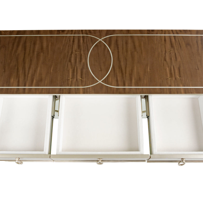 Michael Amini Villa Cherie Hazelnut Console Table