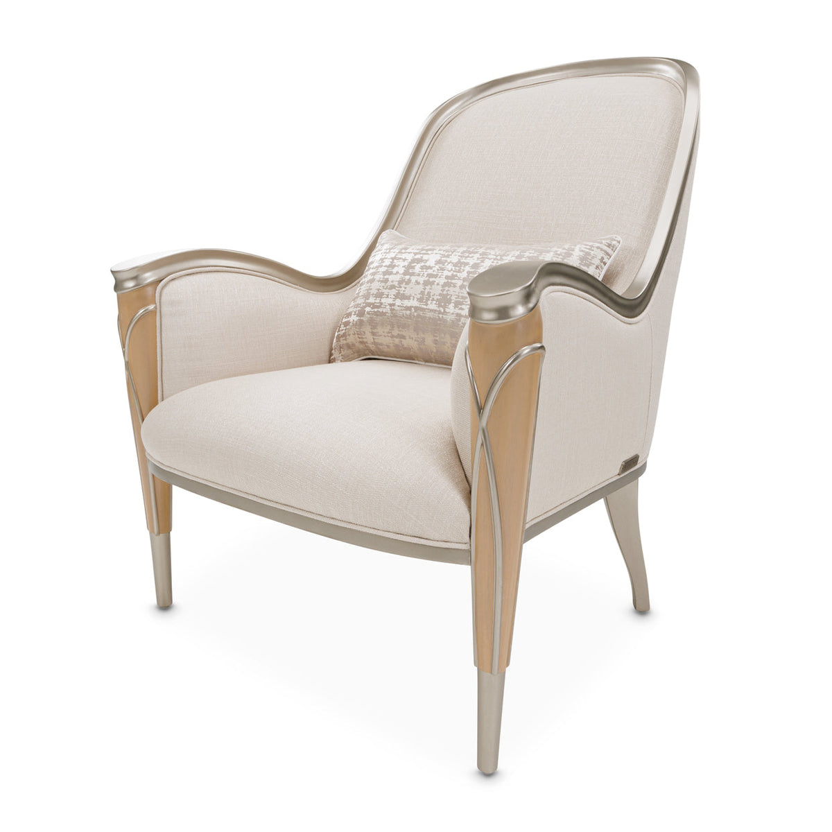 Michael Amini Villa Cherie Caramel Accent Chair