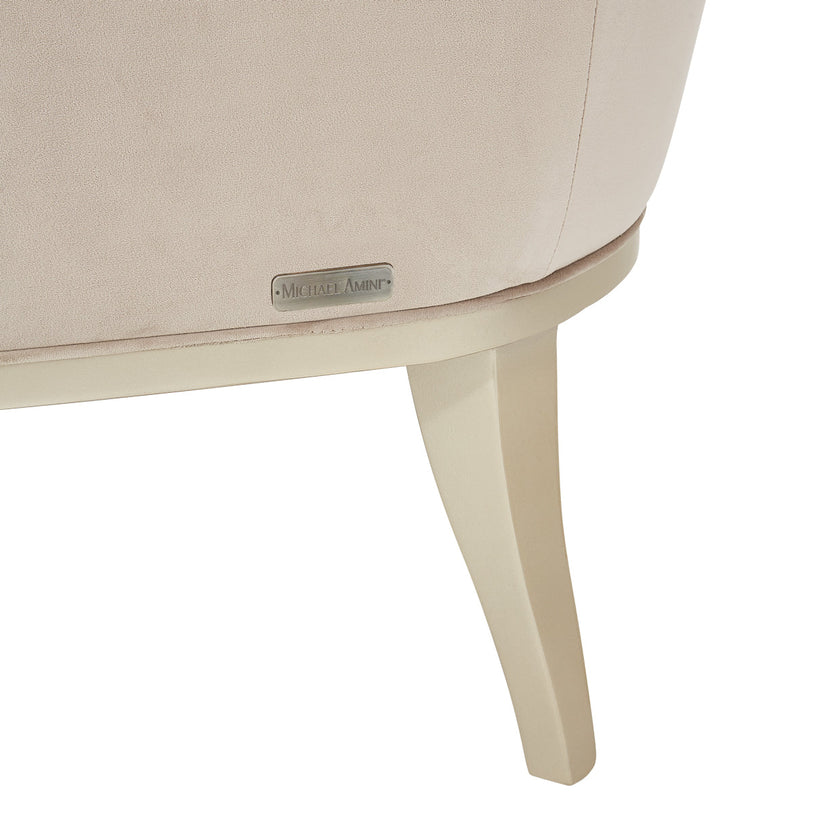 Michael Amini Villa Cherie Hazelnut Accent Chair