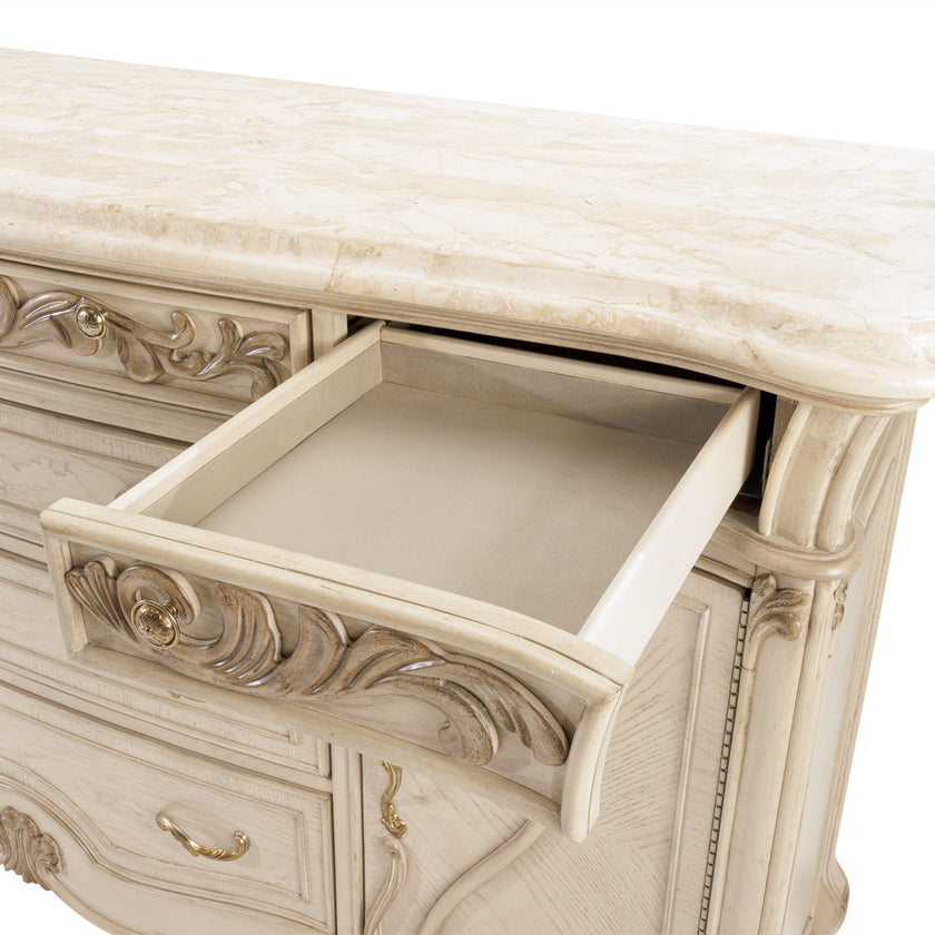 Michael Amini Platine De Royale Champagne Sideboard