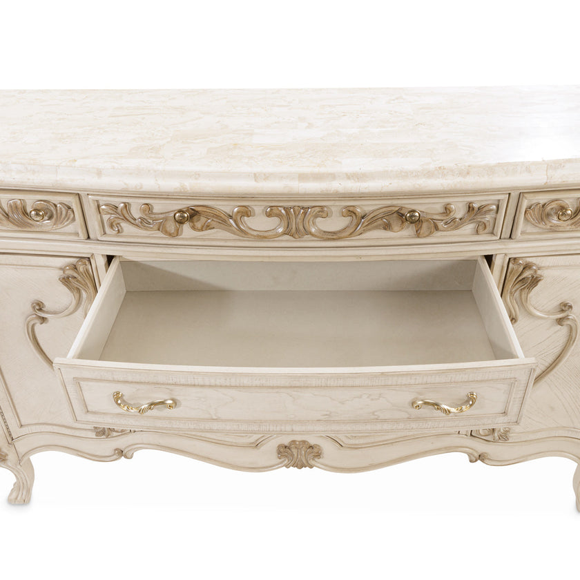 Michael Amini Platine De Royale Champagne Sideboard
