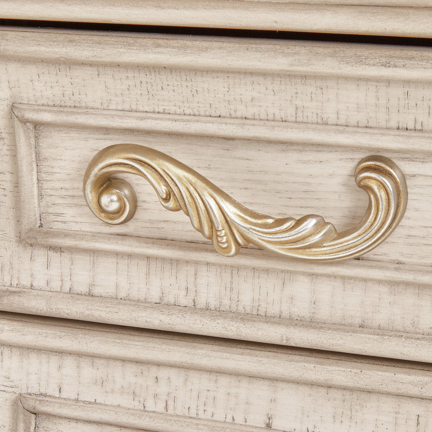Michael Amini Platine De Royale Champagne Vanity/Desk