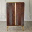 Global Views Latilla Tall Bar Cabinet