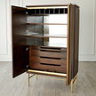Global Views Latilla Tall Bar Cabinet