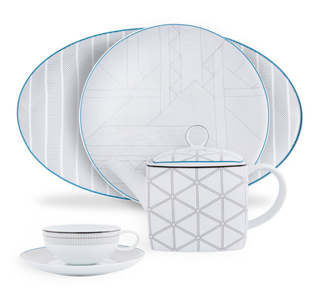 Vista Alegre Orquestra Bread And Butter Plate By David Raffoul and Nicolas Moussallem